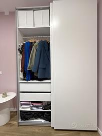 Armadio IKEA PAX bianco completo – Ante scorrevoli