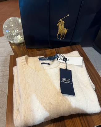 Maglione 100% cashmere ralph lauren nuovo taglia L