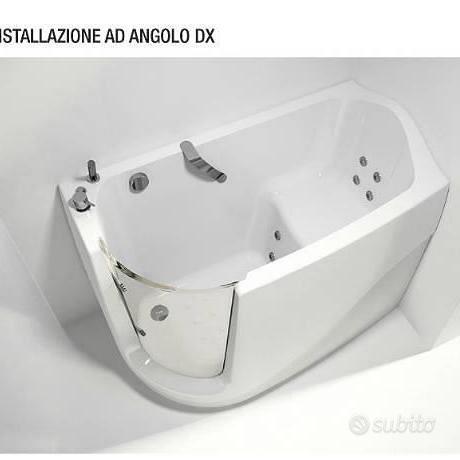 VASCA BAGNO CON SEDUTA 105 X 70 -120 X 70 - 140 X 70