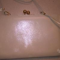 Borsa bianca marca Gacel in pelle