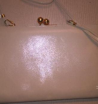 Borsa bianca marca Gacel in pelle