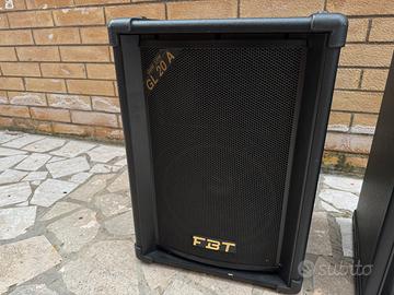 Coppia casse amplificate FBT GL20A