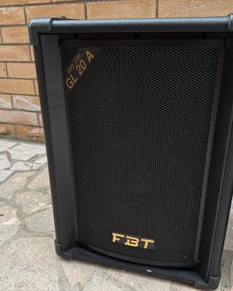 Coppia casse amplificate FBT GL20A
