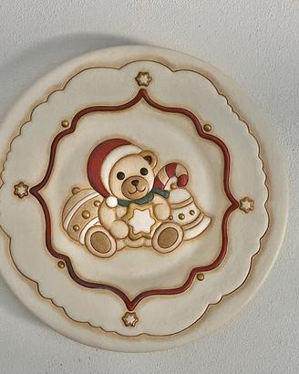 Piatto grande da parete THUN Teddy Natale