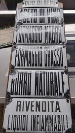 Insegne metalliche old style