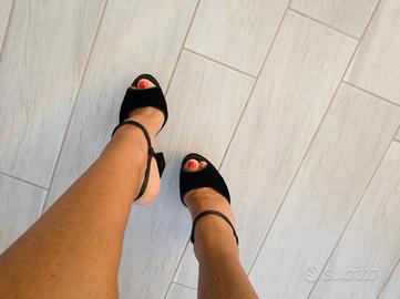 sandali pelle colore nero dsquared2