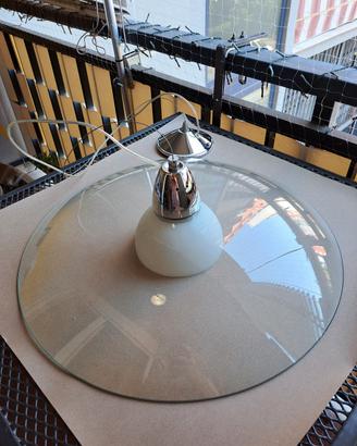 Perenz 4788 Lampadario Cromo Lucido e Vetro