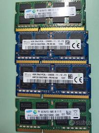 Sodimm DDR3 16gb (4x4gb) ram per laptop
