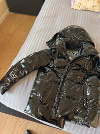 Piumino nero lucido EA7 Emporio Armani Donna