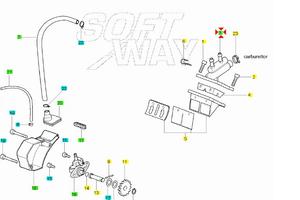Collettore aspirazione Aprilia RS50 AP8206602
