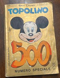 Topolino 500 Mondadori (1965) con farfalla vera