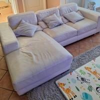 Divano Berloni 3 posti in pelle con isola