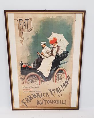 Stampa Fiat Incorniciata