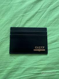 Portacarte Gucci in pelle nera