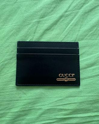 Portacarte Gucci in pelle nera