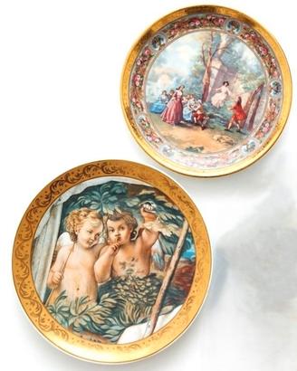 Due Piatti da collezione vintage raffinati