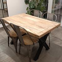 Tavolo e 4 sedie stile industriale