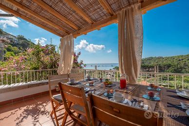 Elba Fetovaia Villa con terrazza spiaggia a piedi
