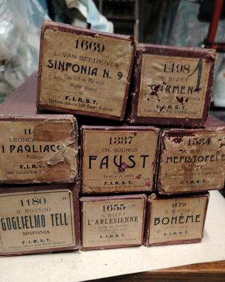 8 RULLI D'EPOCA PER PIANOFORTE AUTIMATICO