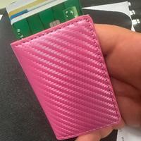 Wallet portafoglio card carte carbon rosa pink