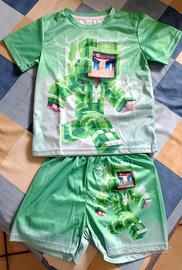 Completo t-shirt + pantaloncini LEGO style 