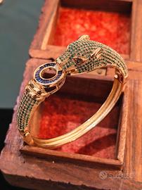 Bracciale stile animalier leopardo da donna 