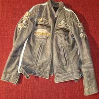 Giubbotto moto pelle donna