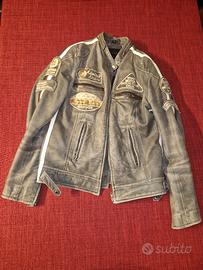 Giubbotto moto pelle donna