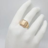 COD.98.26 ANELLO SIGILLO ORO GIALLO 18K 750