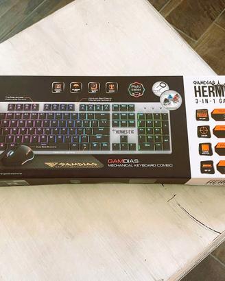 Tastiera PC GAMDIAS HERMES E1C 3-IN-1 COMBO