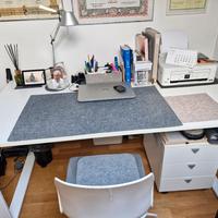 SCRIVANIA 90 x140 E CASSETTIERA WALCO COME NUOVA 