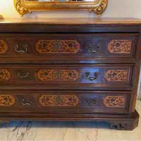 CASSETTONE INTARSIATO ACERO NOCE