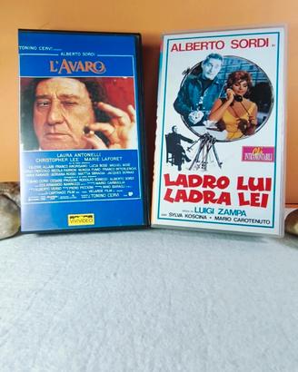 VHS Alberto Sordi - Ladro lui,ladra lei + L'avaro 