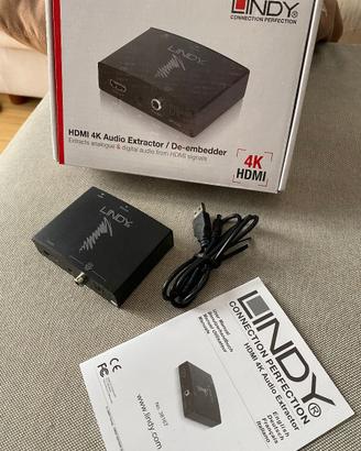 Lindy Extractor HDMI 4K Audio