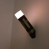 Torcia LED a muro stile Minecraft