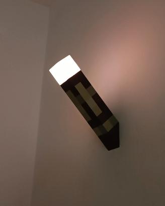 Torcia LED a muro stile Minecraft