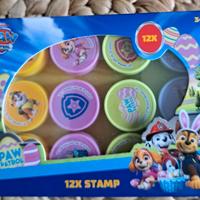Set di 12 timbrini a tema Disney Paw Patrol Pasqua