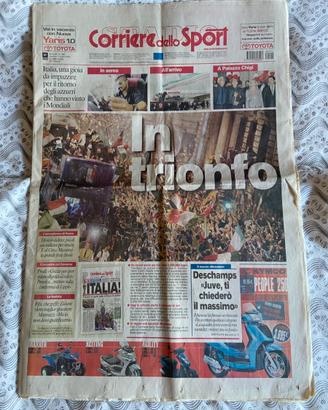 11 luglio 2006 Italia campione corriere sport