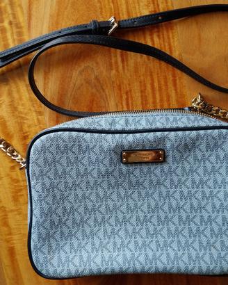Borsa azzurra cm 24x16 Michael Kors