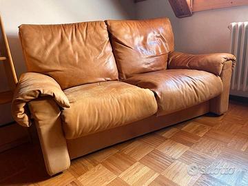 Divano a due posti "Busnelli" vintntage pelle 80's