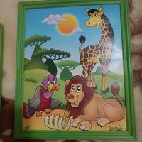 Quadretti per cameretta bambini – animali