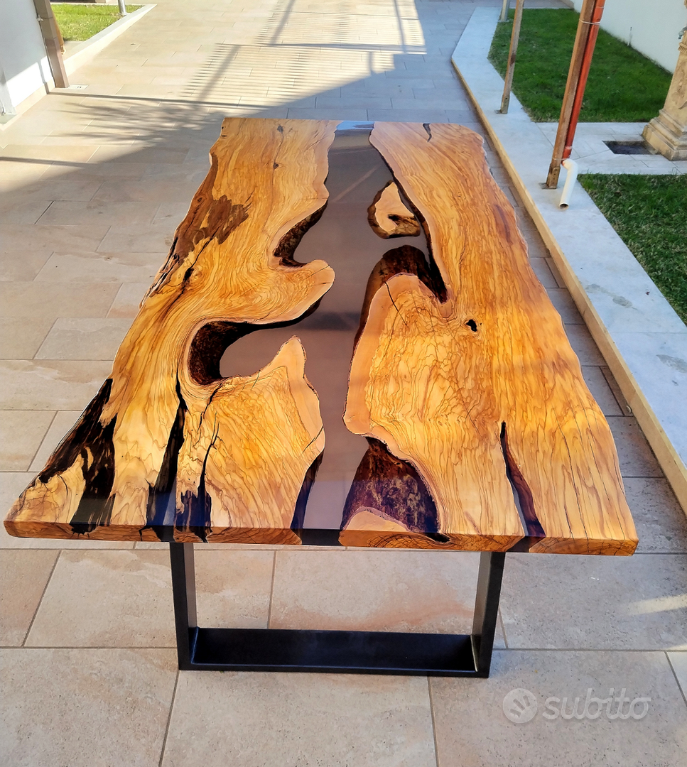 Tavolo legno e resina River table - Arredamento e Casalinghi In vendita a  Perugia
