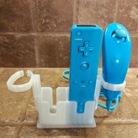 Supporto/Stand per 2 Telecomandi Wii con Nunchuk