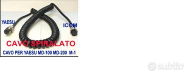 CAVO ADATTATORE MICROFONO YAESU RADIO ICOM