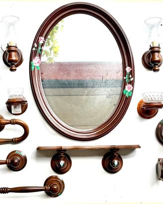 SET ARREDO BAGNO  IN LEGNO