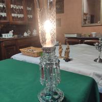 Lampada antica in cristallo di Boemia