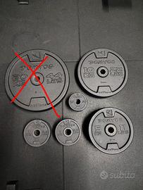 Dischi Decathlon 28mm + bilanciere Powergear