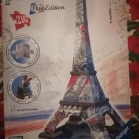 Puzzle 3D Ravensburger – Tour Eiffel Flag Edition