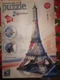 Puzzle 3D Ravensburger – Tour Eiffel Flag Edition