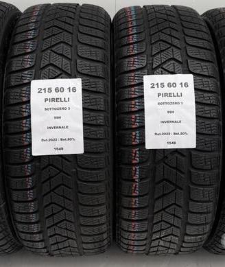 4 gomme 215 60 16 pirelli a1549